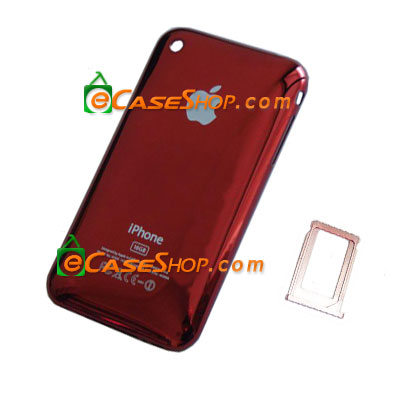 iPhone 3GS 16GB Rear Panel Housing Chrome Red