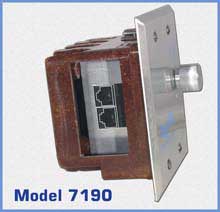 7190 Double Gang Wallbox RJ45 Switch - Sideview