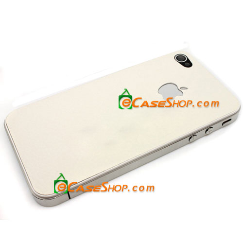 iPhone 4 Housing Rear Case Leather White