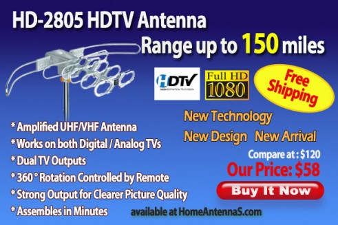  Antenna on Home Antenna   Hd2805 Amplified Outdoor Hdtv Antenna