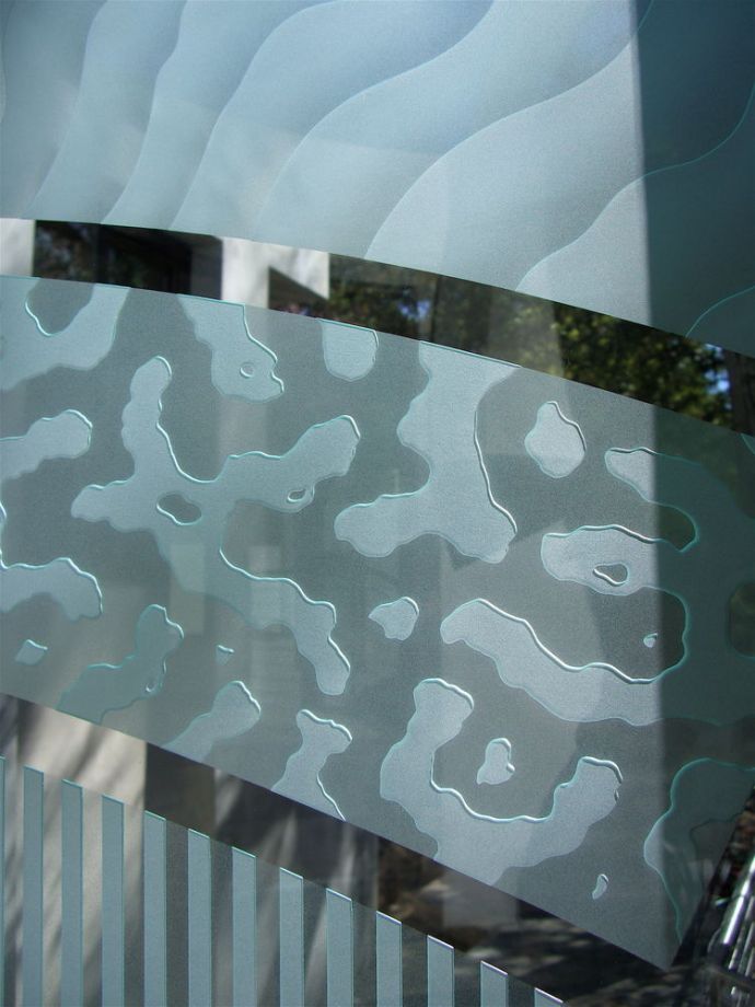 frosted carved glass sans soucie matrix
