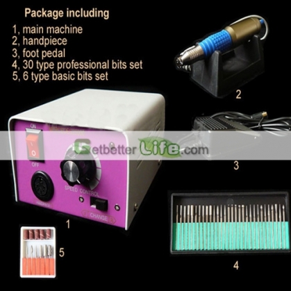 228 - Electric Nail Manicure Pedicure Drill File Tool Kit 12V