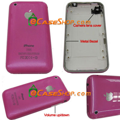 16GB iPhone 3G Rear Panel With Chrome Bezel Pink
