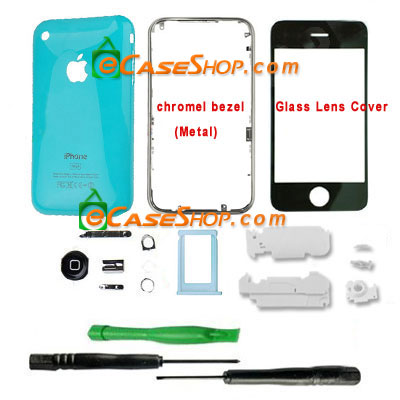 16GB Replacement iPhone 3G Housing Cover Baby blue