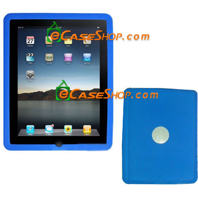 Apple iPad Soft Rubber Skin Case Blue