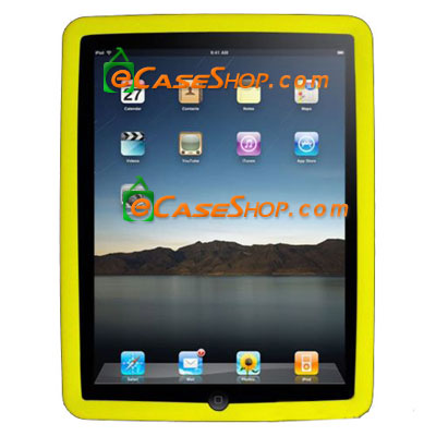 Apple iPad Yellow Silicone Cover Soft Case