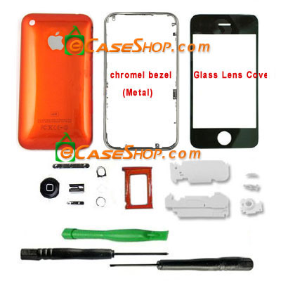 Orange 8GB iPhone 3G Housing Replacement Cover