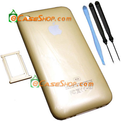 Apple iPhone 3G Back Cover for 8GB iPhone 3G Gold