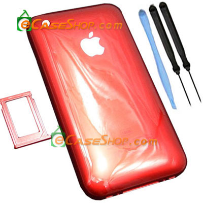 Red Apple iPhone 3G 16GB Replacement Rear Panel