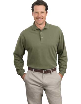 PA-K320 Long Sleeve Knit Sport Shirt