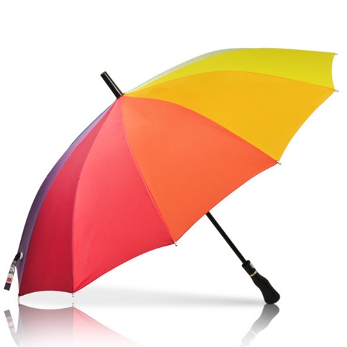 Aisiman Multi Color 12 Panels Rainbow Waterproof Umbrella