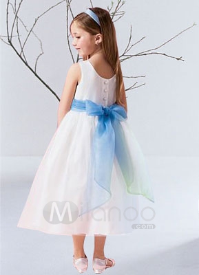 White-Sleeveless-Sash-Flower-Girl-Dress-14745-2