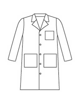 landau lab coat - LA-3145LPBL