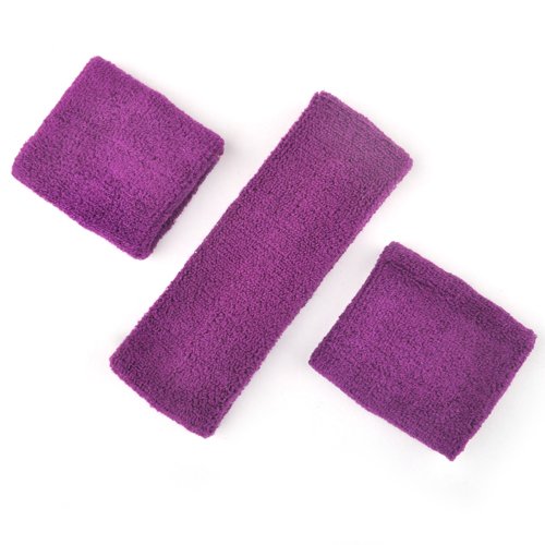 GOGO™ Thick Solid Color Sweatband Set