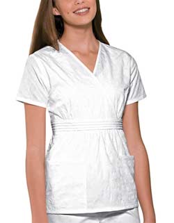 white scrubs - CH-3859LBKL