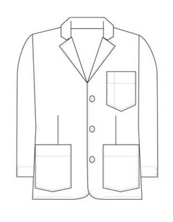 dickies lab coat - DI-C71603LPBL