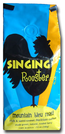 Singing Rooster Haitian Mountain Blue Coffee