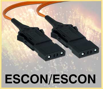 Fiber Optic Cable with ESCON Connectors