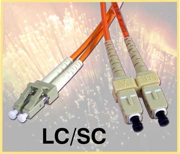 Fiber Optic Cable with LC/SC Connectors