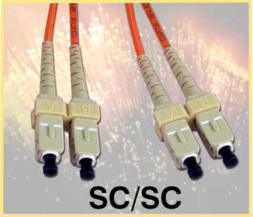 Fiber Optic Cable with SC/SC Connectors
