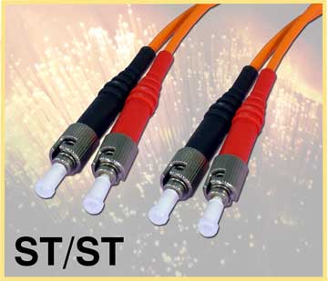 Fiber Optic Cable with ST/ST Connectors