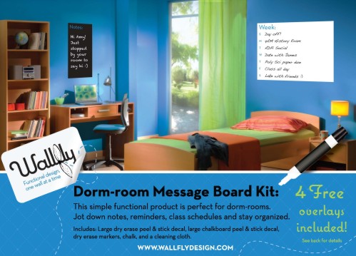 Get Organized dorm room message board kit