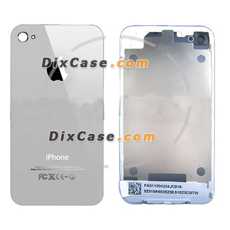 OEM iPhone 4 Battery Cover Housing Glass White