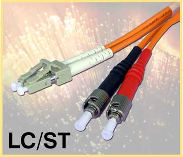 Fiber Optic Cable with LC/ST Connectors