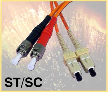 Fiber Optic Cable with ST/SC Connectors