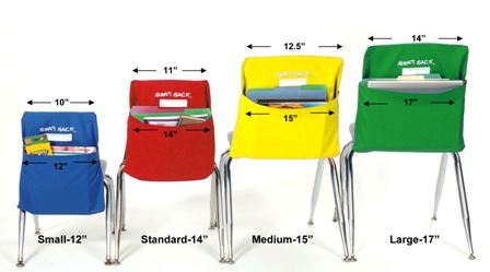 Color Seat Sack Sizing in Row sized web small