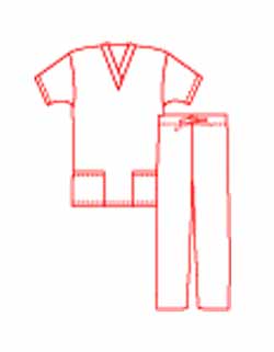 AD-701LPBL - scrubs uniform