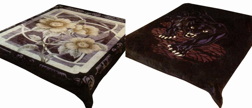 2-Ply-Black-Panther-Floral-Korean-Mink-Queen-Blanket