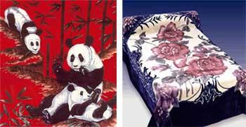 2-Ply-Panda-Opium-5142-Red-Navy-Korean-MInk-Queen-Blanket