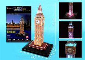 3D Cube Puzzle with LED - Big Ben