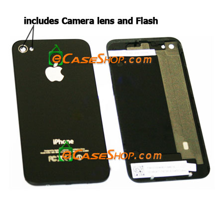 iPhone 4 Battery Door Back Cover Case glass