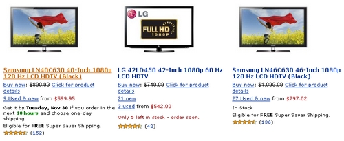 cyber monday lcd tv deals