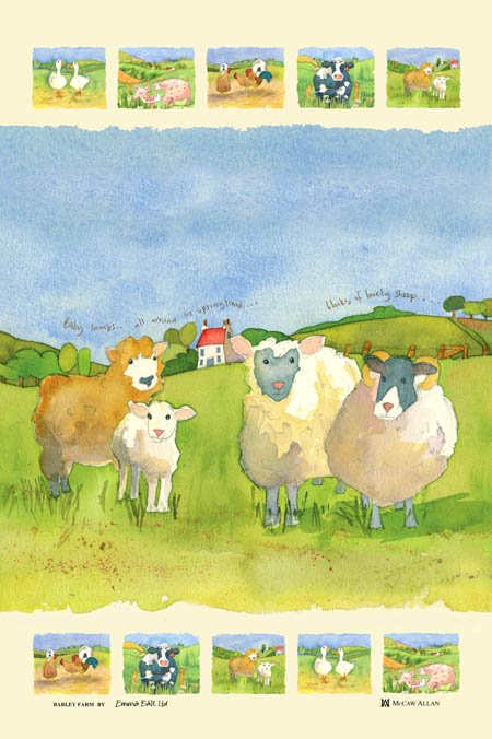 Barley Farm Sheep Towel