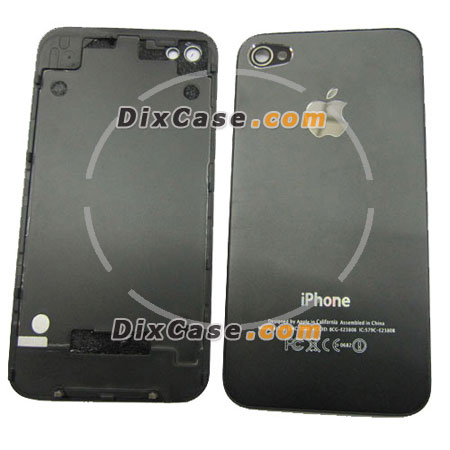 Apple iPhone 4 metal back cover Black