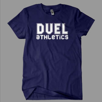 DUEL athletics logo MMA Shirt Navy Blue