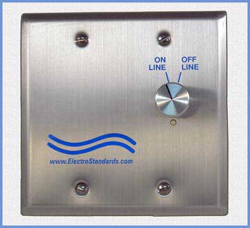 M7190 Wallbox, RJ45, Online/Offline Manual Switch