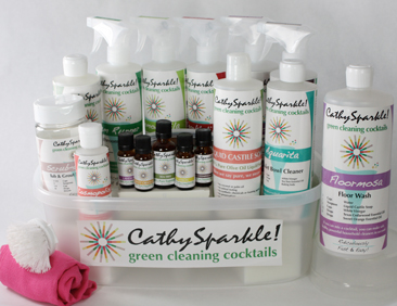 Cathy Sparkle Green Cleaning Deluxe Kit