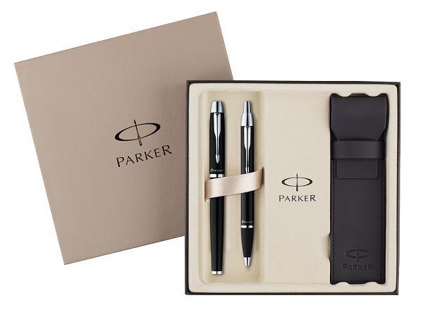 Parker IM Black CT Fountain pen & Ballpoint pen set with Pen Case