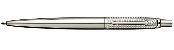 Parker Premium Jotter Ballpoint Pen - Shiny Steel Chiselled