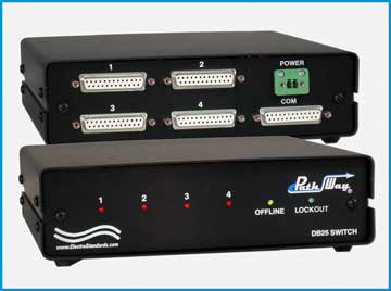 Model 7288SS (Solid State) DB25 4-Port Switch 